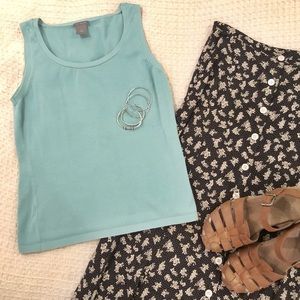 Ann Taylor tank - light blue
